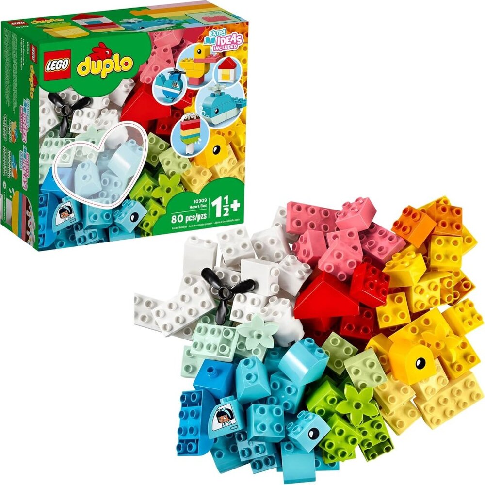 Lego DUPLO Heart Box (80 Pieces)10909 First Building Playset    New In Box